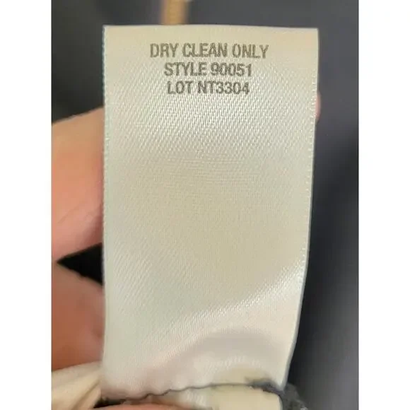 Classic DressBarn Colorblock Black Tan White Sheath Midi Dress Women's Size 8 - Picture 7 of 8